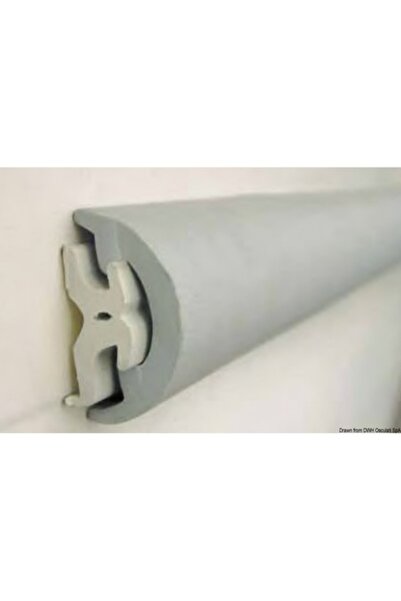 OSCULATI Profil de protecție radială, PVC, 30x17 mm, Gri, 24 m