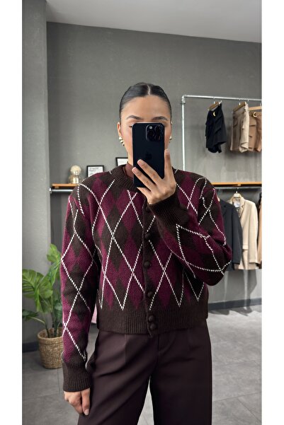 YOUR NAME Cardigan cu model de diamante