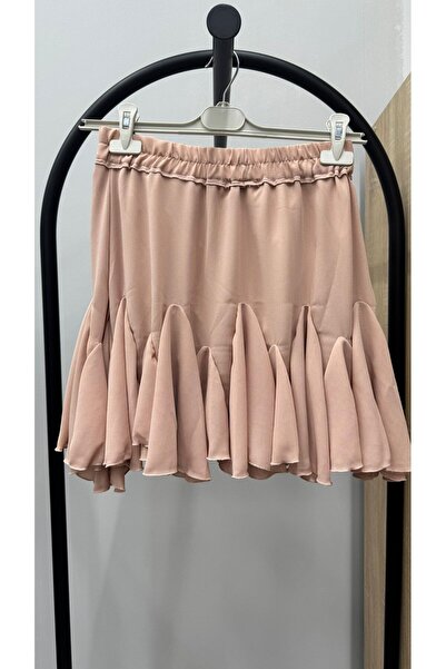 Koza Butik Women's Ruffle Detailed Skirt with Shorts 6285-25