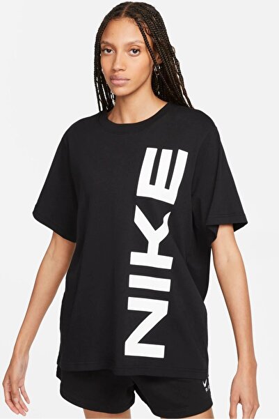 Nike Air Sportswear Tee Loose Fit Women's Plus Size 100% Cotton T-Shirt Black