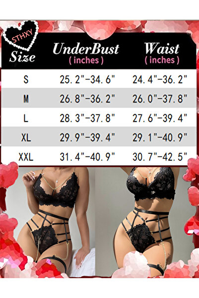 Sthxyfaith Women Sexy Lingerie Set Lace with Garter Belts Teddy Babydoll Bodysuit lingerie for women sexy