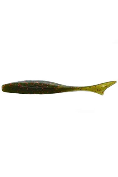 Mimteam Pescuit Shad Owner Getnet Juster Fish 89mm, Fulgi Roșii Pepene Verde,...