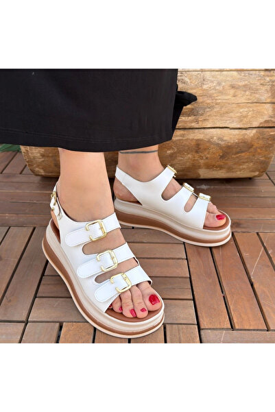 ALFA AKSESUAR 03 Jatay White Skin Sandals