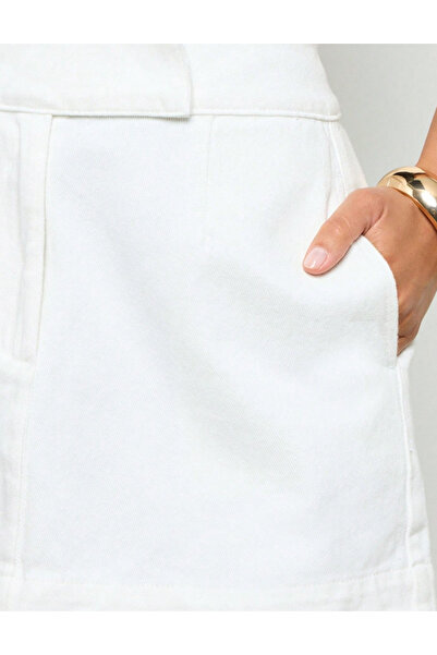 Sheya Fustă mini Shein AIIRZ, alb