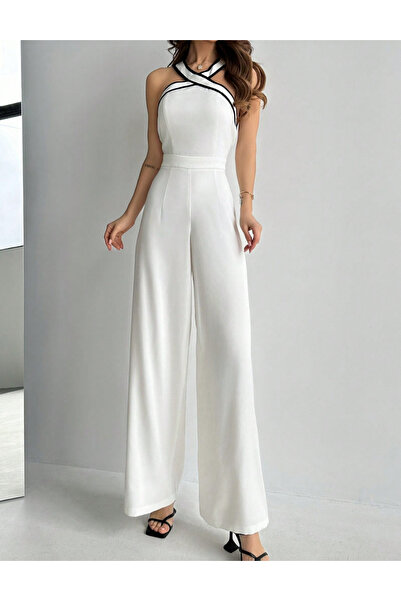 Sheya Shein long jumpsuit, white