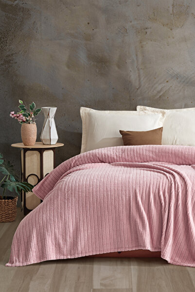 Cotonila Comfy | Çizgili Wellsoft Tek Kişilik Battaniye