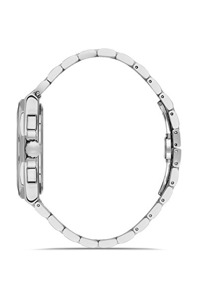 FERRO Silver Steel Cord Men's Wristwatch Fm11650A-A Functions Active 3 Atm Water Resistant