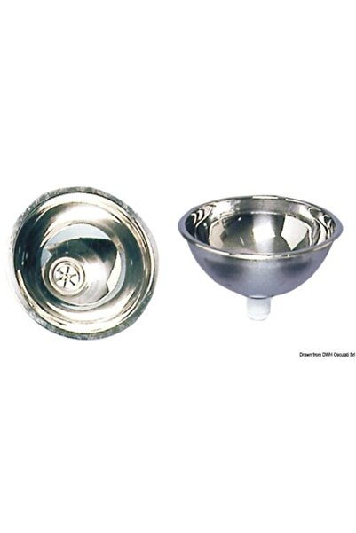 TNG Outdoor Chiuvetă semisferică din oțel inoxidabil, Ø260 mm intern, Ø292 mm...