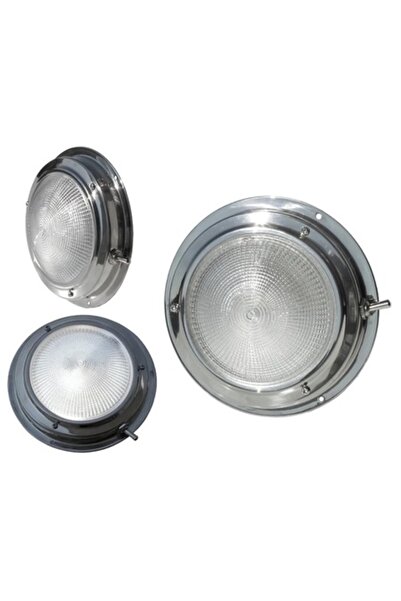 GFN Stainless Steel Wall Light with 173 mm Base Diameter, White and Red Light