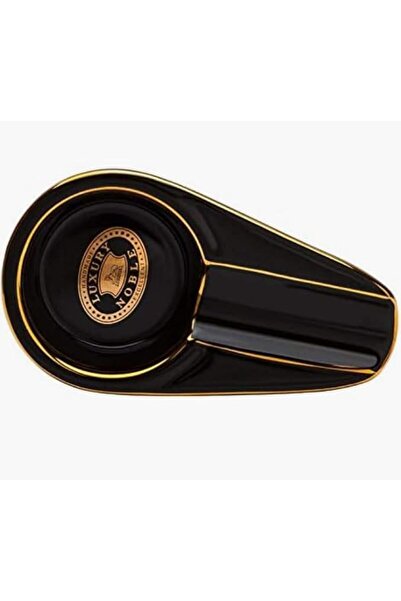 The Bros EGEN Ceramic Bone China Cigar Ashtray - Single-Slot - Black