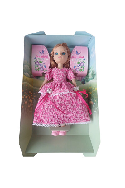 Vision XXI Papusa Cu Par Lung Despletit, Rochie Crinolina Div.Culori, Flexibila, 30 cm