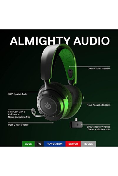 SteelSeries Arctis Nova 7X Wireless Xbox Series X/S Gaming Headset - Black