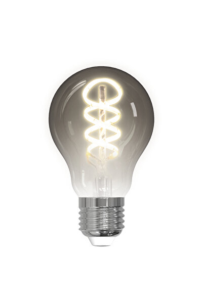 DELTACO SMART HOME spiral LED smart bulb, E27, WiFI 2.4GHz, 5.5W, 300lm, adjustable, Black