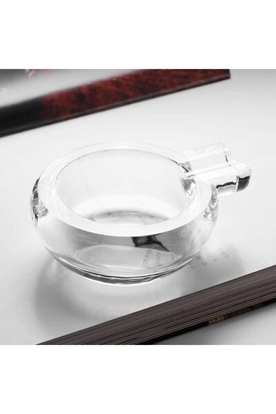 The Bros Cigar Ashtray Glass Circular Large Mouth - Transparent