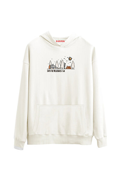 Eastek Into the Wilderness I Go 3 İplik Ş Fleece-Lined K Hooded Unisex, Women, Men Hoodie
