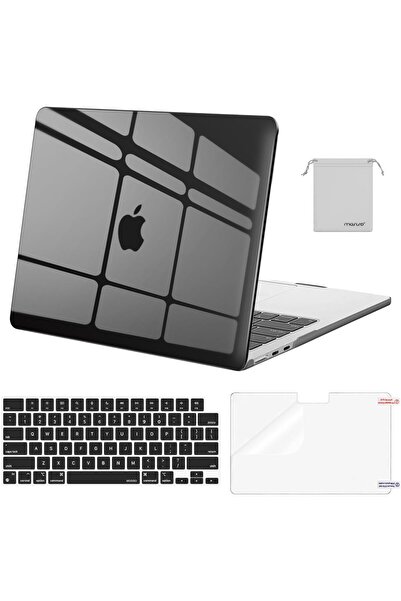 Generic MOSISO Compatible with MacBook Air 13.6 inch Case (M4/M3/M2) - Smoke Black