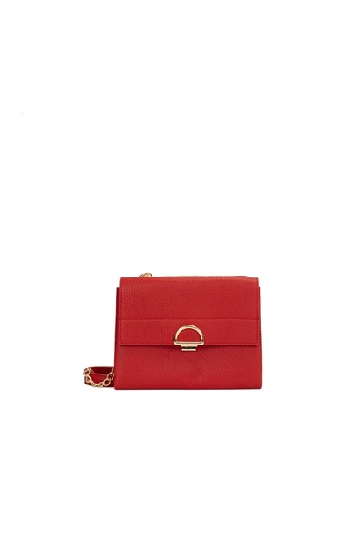 Posete Fagaras Zlatica Leather Purse - Red, Casual Bag Made of Genuine Leather, Handbag, Bags