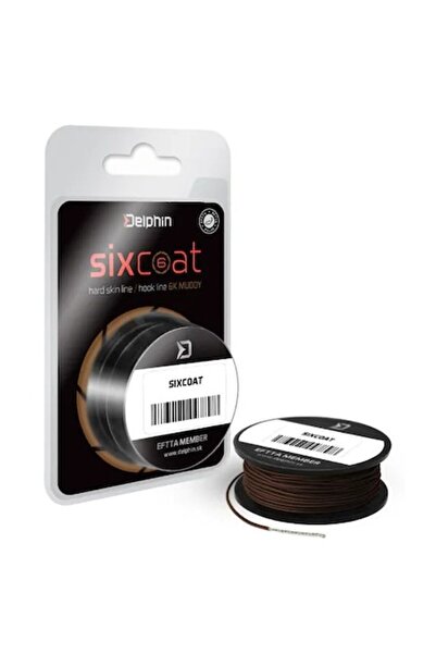 DELPHİN Skin Line Sixcoat Braided Line Muddy, 25 Lbs, 5-13 m