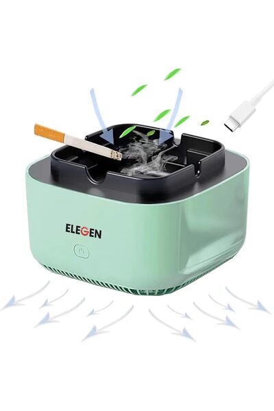 The Bros Air purifier Smokeless Ashtray Cigar Holder (Green)