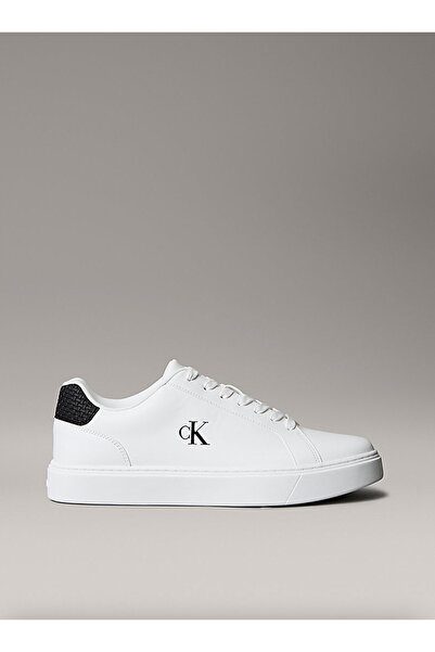 Calvin Klein Leather Signature Logo Trainers