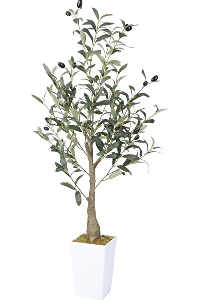 The Bros Yinleus Artificial Olive Tree 95cm Faux Olive Tree with Lifelike Fruits