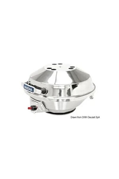 TNG Outdoor Magma Gas Grill-Burner, Piezoelectric Start, Camping Gas CV270/470, Diameter 381 mm