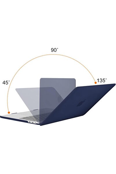 Generic MOSISO Hard Shell Case for MacBook Pro 15-inch (A1990/A1707) - Navy Blue