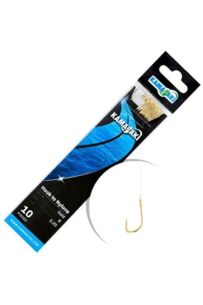 EnergoTeam Kamasaki GoldStar Sode Gold Tied Hooks, 10 pcs/pack, Size 8
