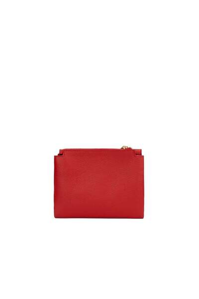 Posete Fagaras Zlatica Leather Purse - Red, Casual Bag Made of Genuine Leather, Handbag, Bags