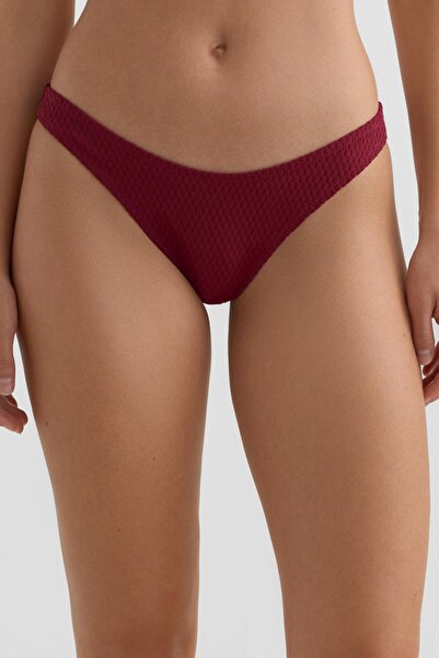 Oysho U kesim mini kareli jakarlı Brezilya modeli bikini altı