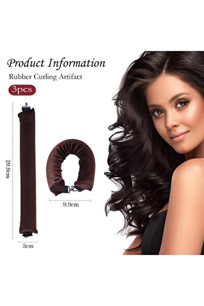 Nobrand Set of 3 Heatless Curling Irons