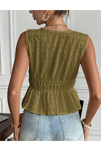 Sheya Shein top, khaki