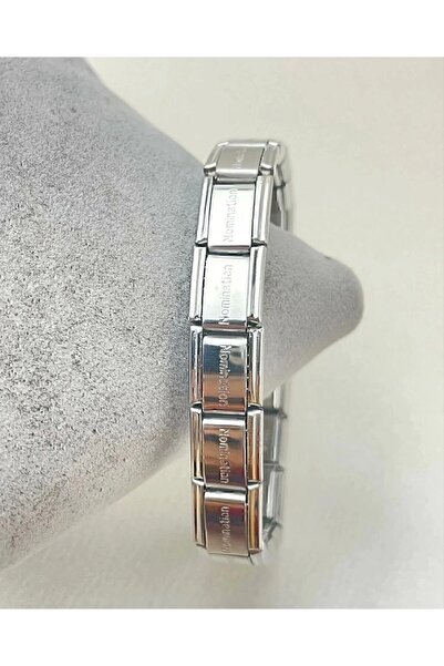 Store Italyan Charmlı Unisex Çelik Bileklik