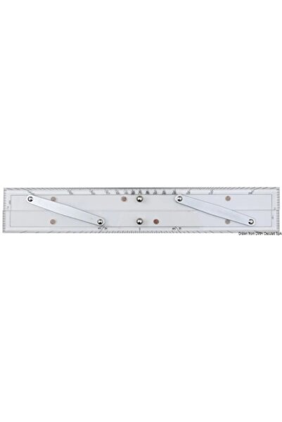 OSCULATI Micron Parallel Ruler, 30 cm, Transparent Plexiglass, High Precision, Fine Finish