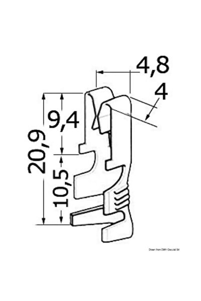 TNG Outdoor Contacte din alamă cositoare, diametru 1/2,5 mm, pentru conectare...