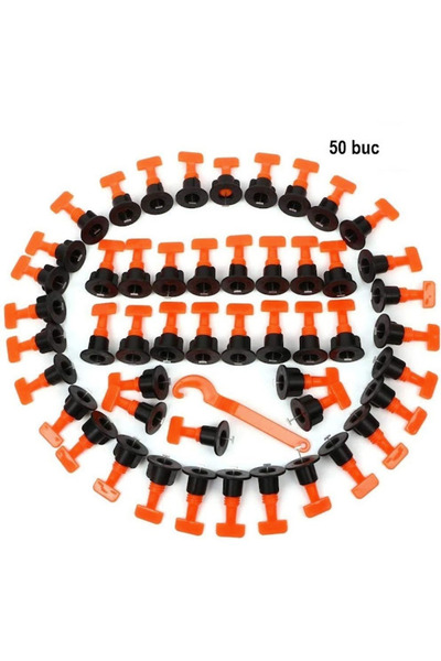 OEM Set 50 tije refolosibile 1.5 mm sistem nivelare gresiei/faianta sau placi...