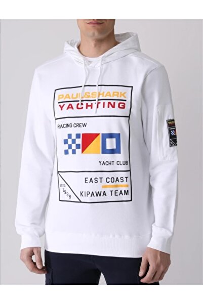 PAUL&SHARK MEN'S HOODED SWEATSHIRT