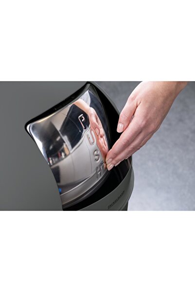 FACKELMANN Trash can, BERLIN, 40L, stainless steel folding lid, for commercial spaces