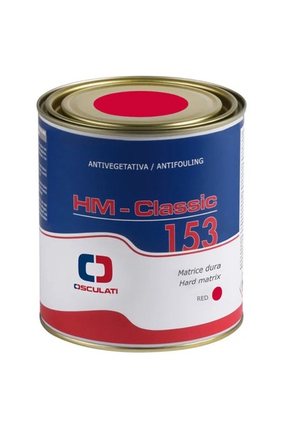 OSCULATI Vopsea Antifouling HM Classic 153 Osculati, Red, 2.5 l