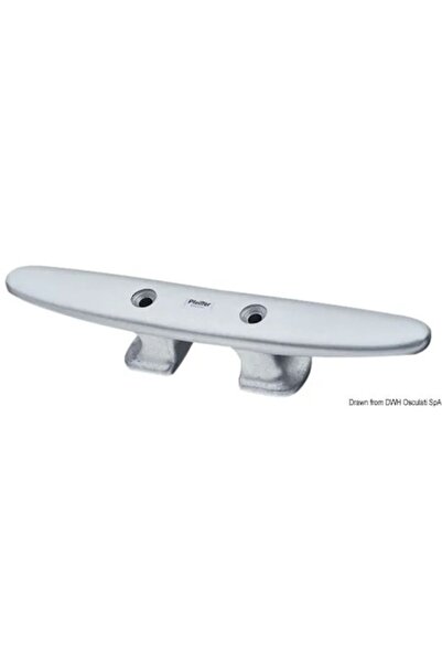 TNG Outdoor Pfeiffer Marine Aluminum Chock, 260 mm, Corrosion-resistant, Height 58 mm, Center Hole Distance 70 m