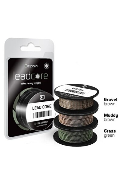 DELPHİN LEADCORE fishing line 45lb, 150m, brown, textile