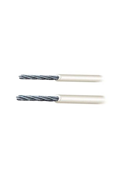 GFN Stainless steel cable AISI 316, 3 mm diameter, white PVC-coated, for railings and safety application