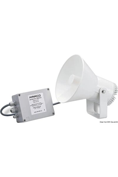 OSCULATI Claxon electric Marco EW2 24V, suport din oțel inoxidabil, aprobat de RINA, 239 mm