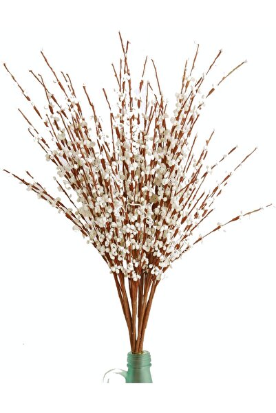 The Bros مجموعة MISSWARM من ١٠ قطع من زهور الياسمين الاصطناعية بطول ٢٩.٥ بوصة - بيضاء