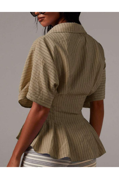 Sheya Cămașă Shein cu mânecă scurtă, culori mixte