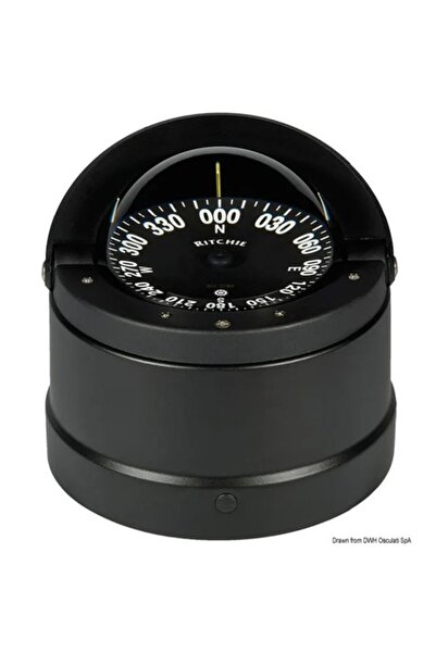 OSCULATI Busolă încorporată Ritchie Wheelmark de 4 inch, LED de 12 V, carcasă...