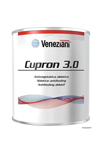 OSCULATI Vopsea antivegetativă Veneziani Cupron 3.0, albastră, 0,75 l, ablativă, protecție sezonieră