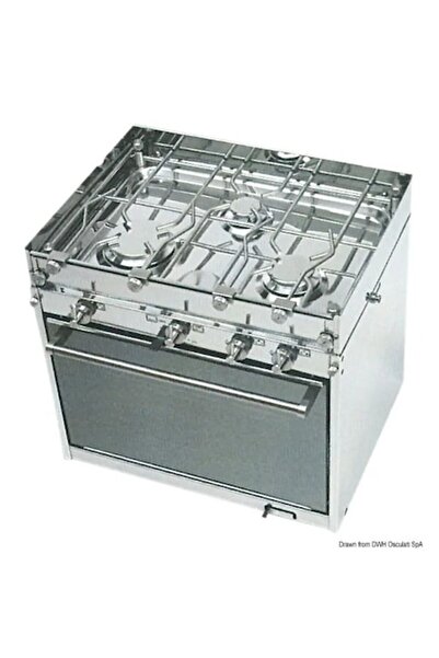 TNG Outdoor Plită pe gaz Topline Techimpex, seria TOPTHREE/TOPFOUR, 3 arzătoa...