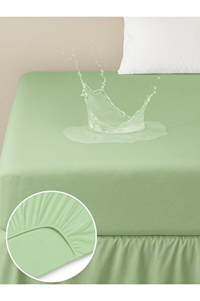 NOR DESIGN Cearceaf Impermeabil cu elastic – Față din Bumbac, Strat protector pe interior 200x160 cm