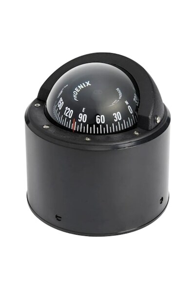 OSCULATI Busolă Zenit Riviera de 3 inci echipată cu montură, neagră